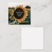 Ein Neubeginn: Inspiration für Sonnenblumen Empfehlungskarte (Vorne/Hinten)
