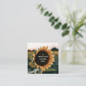 Ein Neubeginn: Inspiration für Sonnenblumen Empfehlungskarte (Stehend Vorderseite)