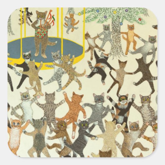 Ein neuer Anfang 2013 Quadratischer Aufkleber (Vorderseite)