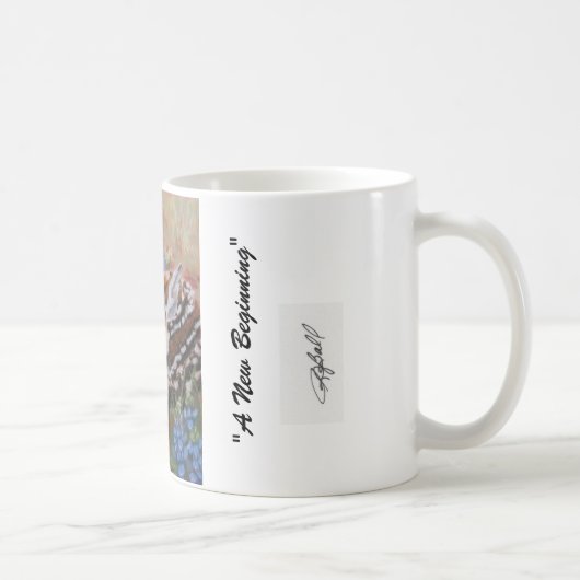 "Ein neuer Anfang " Kaffeetasse (Rechts)