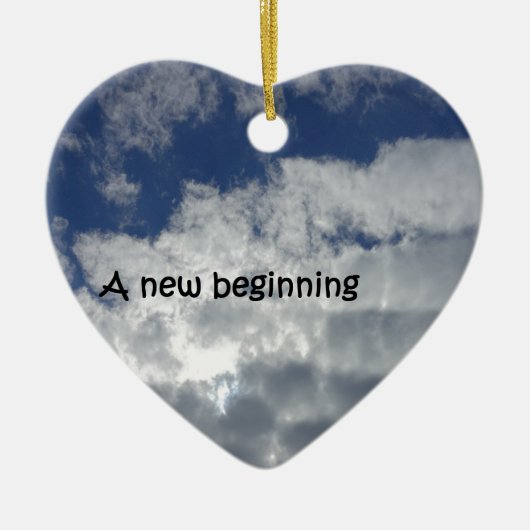 Ein neuer Anfang Keramik Ornament (Vorne)