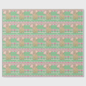 Ein neuer Baby Boy! Elefant & Green Geschenkpapier (Flach)