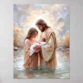 Ein neuer Gläubiger, Christliche Kunst, Jesus mit Poster (Vorne)