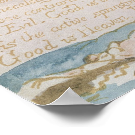 "Ein neuer Himmel beginnt" Poster (Ecke)