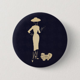 Ein neuer Look Vintag der 1950er Jahre Button