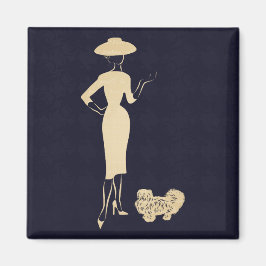 Ein neuer Look Vintag der 1950er Jahre Magnet