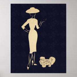 Ein neuer Look Vintag der 1950er Jahre Poster