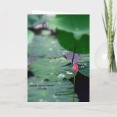 Ein neuer Morgen Feiertagskarte (Rückseite)