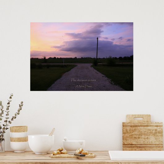 Ein neuer Morgen Poster (Küche)