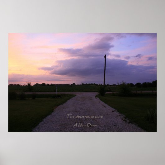 Ein neuer Morgen Poster (Vorne)