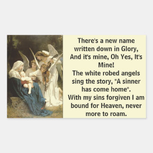 Ein neuer Name in Ruhm Rechteckiger Aufkleber