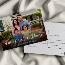 Ein neuer Ort zum Anrufen von Zuhause-Foto-Weiterl Postkarte