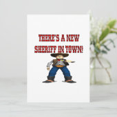 Ein neuer Sherrif in der Stadt Einladung (Stehend Vorderseite)
