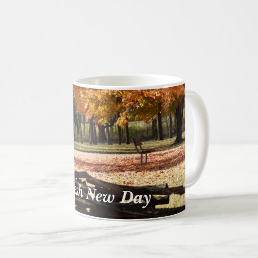 Ein neuer Tag - Tasse (VorderseiteRechts)