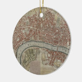Ein neuer und genauer Plan der Städte von London Keramik Ornament (Links)