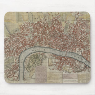 Ein neuer und genauer Plan der Städte von London Mousepad