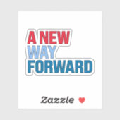 Ein neuer Weg nach vorne Aufkleber (Blatt)