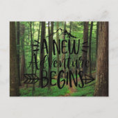 Ein neues Abenteuer beginnt Postkarte (Vorderseite)