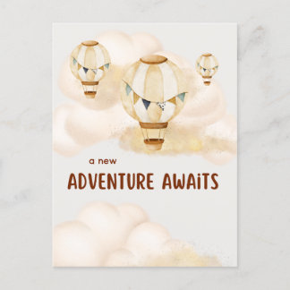 Ein neues Abenteuer wartet auf Neutrale Postkarte