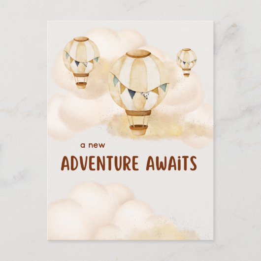 Ein neues Abenteuer wartet auf Neutrale Postkarte (Vorderseite)