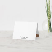 Ein neues Ei Baby Danke Karte (Rückseite)