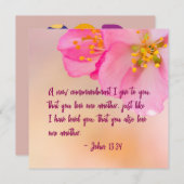 Ein neues Gebot, das ich Christlichen Blumen gebe (Vorne/Hinten)