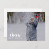 Ein neues Jahr | 2 Foto Ferien Postkarte (Vorne/Hinten)