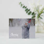 Ein neues Jahr | 2 Foto Ferien Postkarte (Stehend Vorderseite)