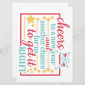 Ein neues Jahr Feiertagskarte (Vorne/Hinten)