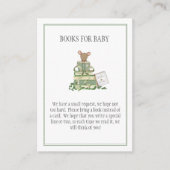 Ein neues Kapitel Baby Duschbuch für Baby Begleitkarte (Vorderseite)