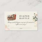 Ein neues Kapitel Baby Dusche Windeln Raffel Begleitkarte (Vorderseite)