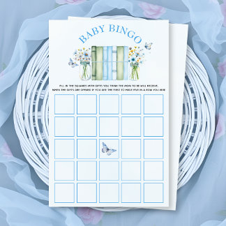 Ein neues Kapitel Baby-Junge Babyshower-Bingo-Spie Flyer