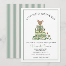 Ein neues Kapitel - Baby Shower Einladung