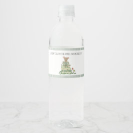 Ein neues Kapitel Baby Shower Einladung Wasserflaschenetikett