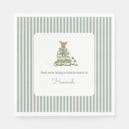 Ein neues Kapitel Baby Shower Mittagessen Serviette