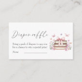 Ein neues Kapitel Babydusche-Windeln-Raffel Begleitkarte (Vorderseite)