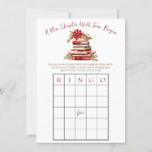 Ein neues Kapitel beginnt! Baby Shower BINGO Spiel