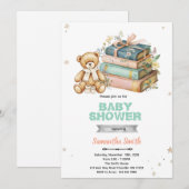 Ein neues Kapitel beginnt Baby Shower Einladung (Vorne/Hinten)