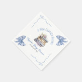 Ein neues Kapitel beginnt Baby Shower  Serviette (Ecke)