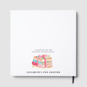 Ein neues Kapitel beginnt Baby Shower Wasserfarbe  Gästebuch (Rückseite)