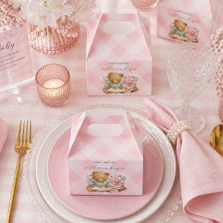 Ein neues Kapitel beginnt Bear Books Babyparty Mäd Geschenkschachtel
