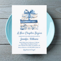 ein neues Kapitel beginnt Blue Bow Books Babyparty