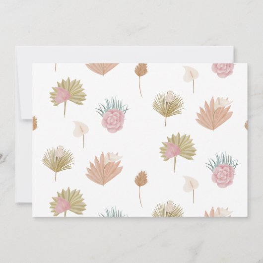 Ein neues Kapitel beginnt - Boho Style Einladung (Rückseite)