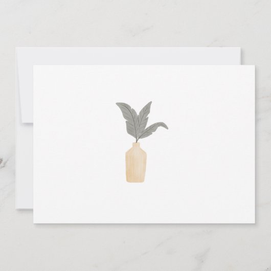 Ein neues Kapitel beginnt - Boho Style Einladung (Rückseite)