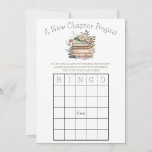 Ein neues Kapitel beginnt! Brautparty BINGO-Spiel Einladung