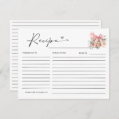 EIN NEUES KAPITEL BEGINNT BRAUTPARTY RECIPS BEGLEITKARTE (Vorne/Hinten)