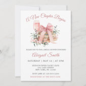 EIN NEUES KAPITEL BEGINNT BRIDAL SHOWER EINLADEN EINLADUNG (Vorderseite)