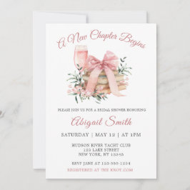 EIN NEUES KAPITEL BEGINNT BRIDAL SHOWER EINLADEN EINLADUNG