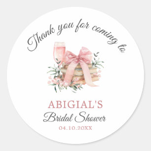EIN NEUES KAPITEL BEGINNT BRIDAL SHOWER WILLKOMMEN RUNDER AUFKLEBER