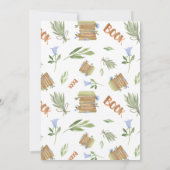 Ein neues Kapitel beginnt! Buch, Reading Brautpar Einladung (Rückseite)